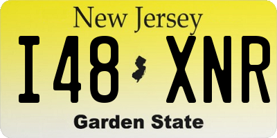NJ license plate I48XNR