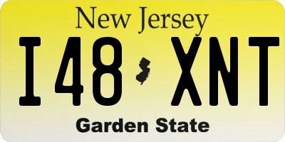 NJ license plate I48XNT