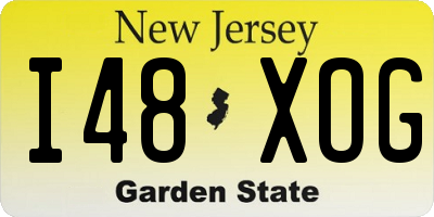 NJ license plate I48XOG