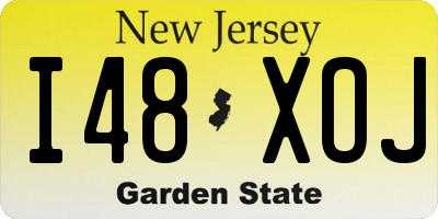 NJ license plate I48XOJ