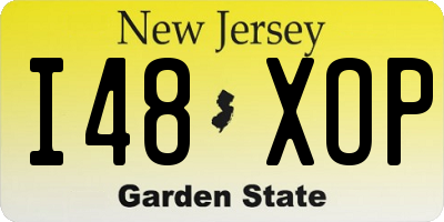 NJ license plate I48XOP