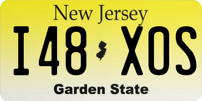 NJ license plate I48XOS