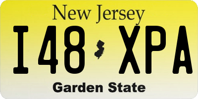 NJ license plate I48XPA