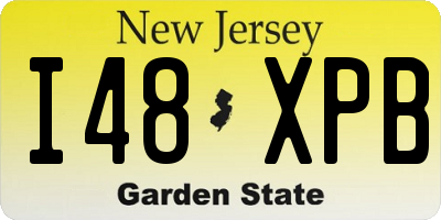 NJ license plate I48XPB