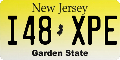 NJ license plate I48XPE