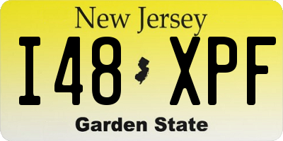 NJ license plate I48XPF