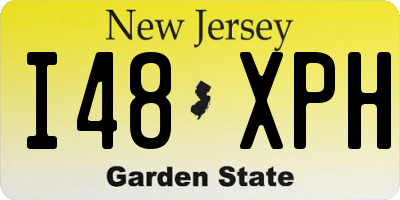 NJ license plate I48XPH