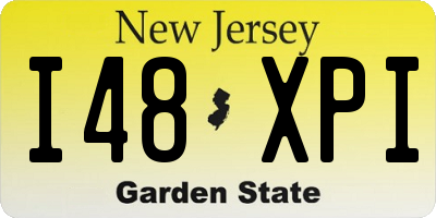 NJ license plate I48XPI