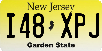 NJ license plate I48XPJ