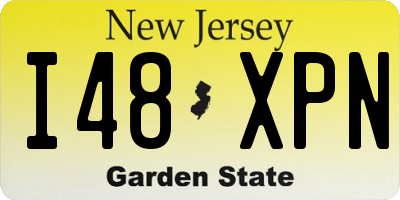 NJ license plate I48XPN