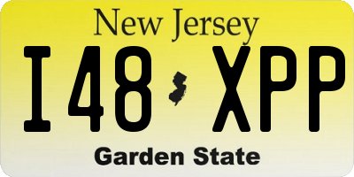 NJ license plate I48XPP