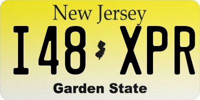 NJ license plate I48XPR