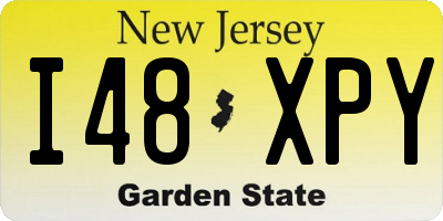 NJ license plate I48XPY