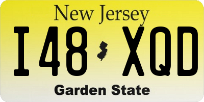 NJ license plate I48XQD