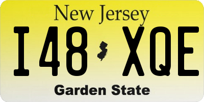 NJ license plate I48XQE