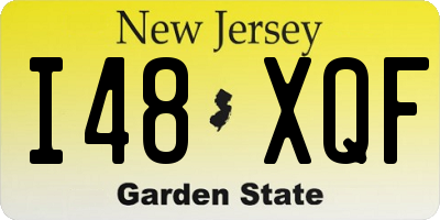 NJ license plate I48XQF