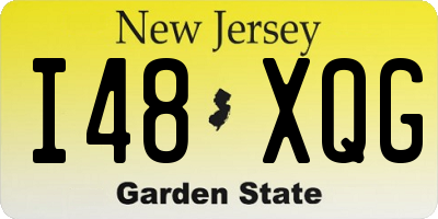NJ license plate I48XQG