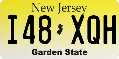 NJ license plate I48XQH