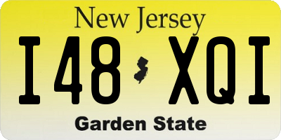 NJ license plate I48XQI
