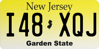 NJ license plate I48XQJ