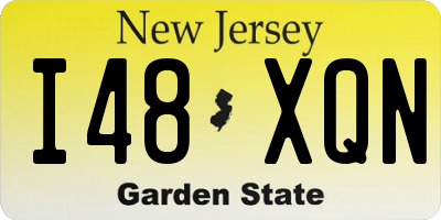 NJ license plate I48XQN
