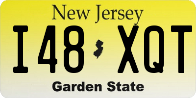 NJ license plate I48XQT