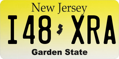 NJ license plate I48XRA