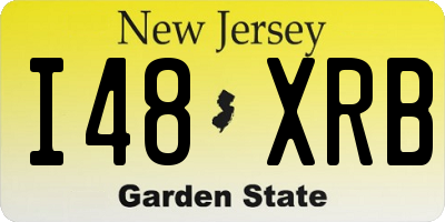 NJ license plate I48XRB