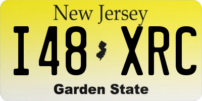 NJ license plate I48XRC