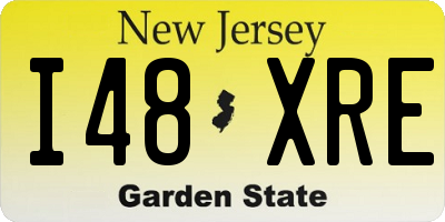 NJ license plate I48XRE