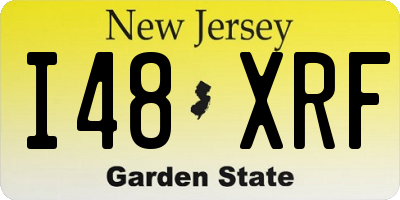 NJ license plate I48XRF