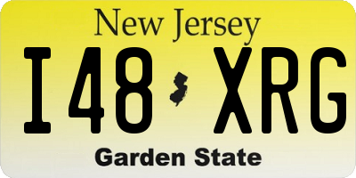 NJ license plate I48XRG