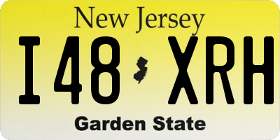 NJ license plate I48XRH