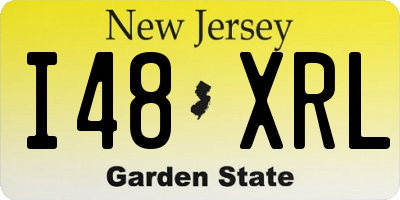NJ license plate I48XRL
