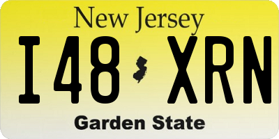 NJ license plate I48XRN
