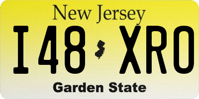 NJ license plate I48XRO