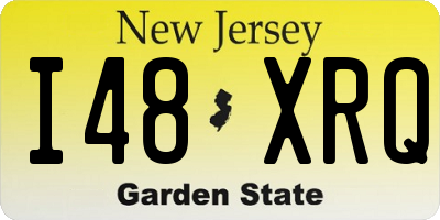 NJ license plate I48XRQ