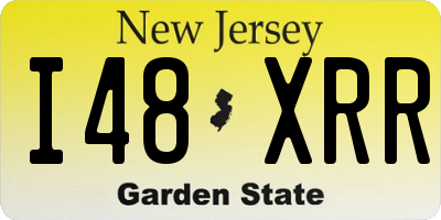 NJ license plate I48XRR