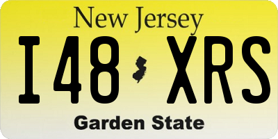 NJ license plate I48XRS