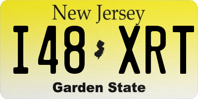NJ license plate I48XRT