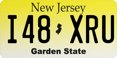 NJ license plate I48XRU