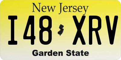 NJ license plate I48XRV