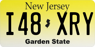 NJ license plate I48XRY