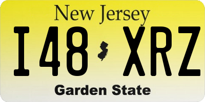 NJ license plate I48XRZ