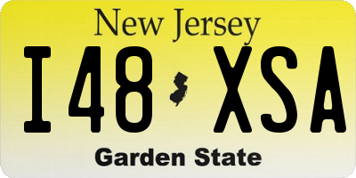 NJ license plate I48XSA