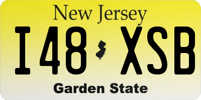 NJ license plate I48XSB