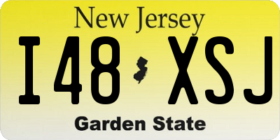NJ license plate I48XSJ