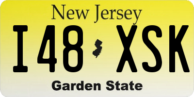 NJ license plate I48XSK
