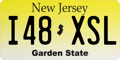 NJ license plate I48XSL