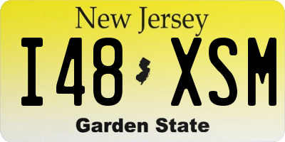 NJ license plate I48XSM